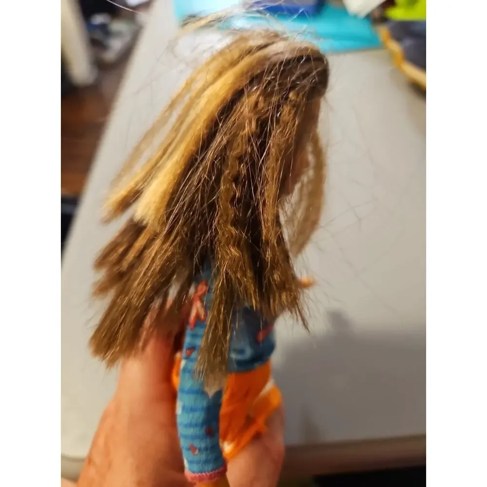 1990 Vintage Barbie Doll Crimped‎ Hair Brown Skin